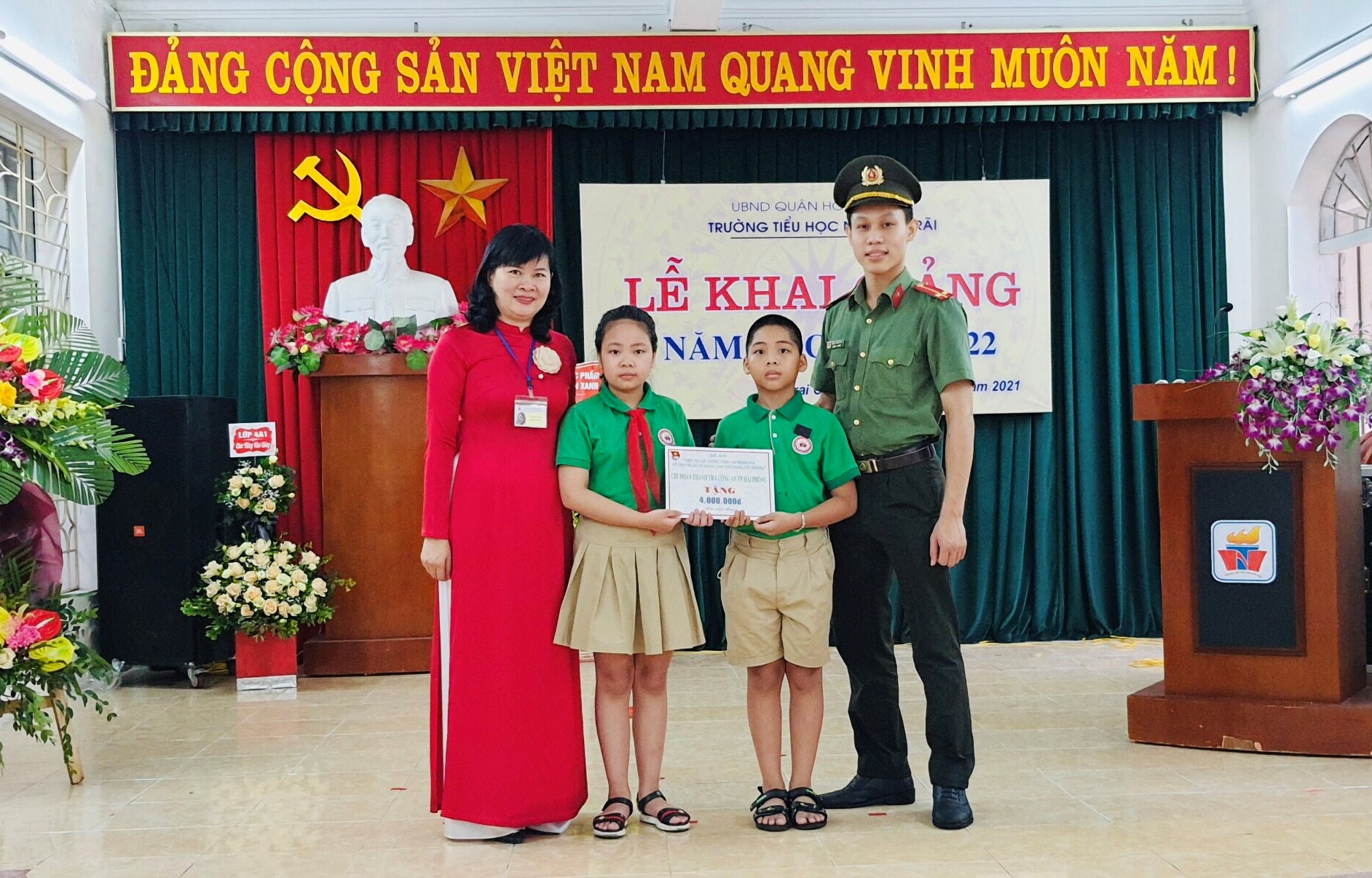 Trường Tiểu học Nguyễn Trãi, quận Hồng Bàng gửi thư cảm ơn Phòng Thanh tra CATP 
